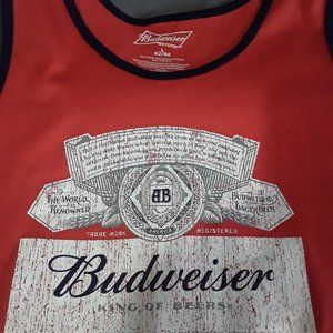 Official Budweiser Tank Top Mens Size Large  42/44 New with tags distressed look